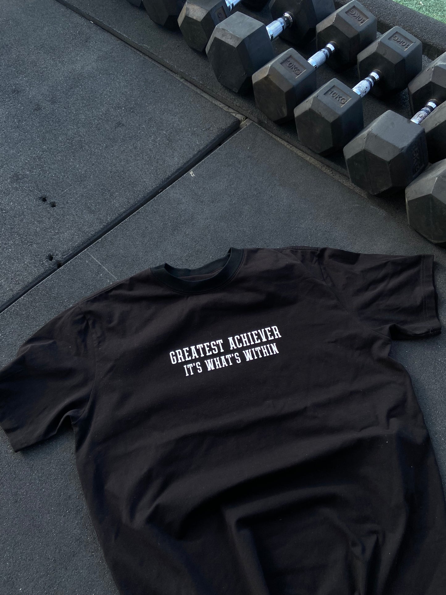 Mens gym tops, angled image